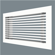 10x08 - Linear Bar Grilles / Diffusers with 7/32" Bars set on 1/2" Centers w/ Hanger Bracket (Model# 2000H 10x08)